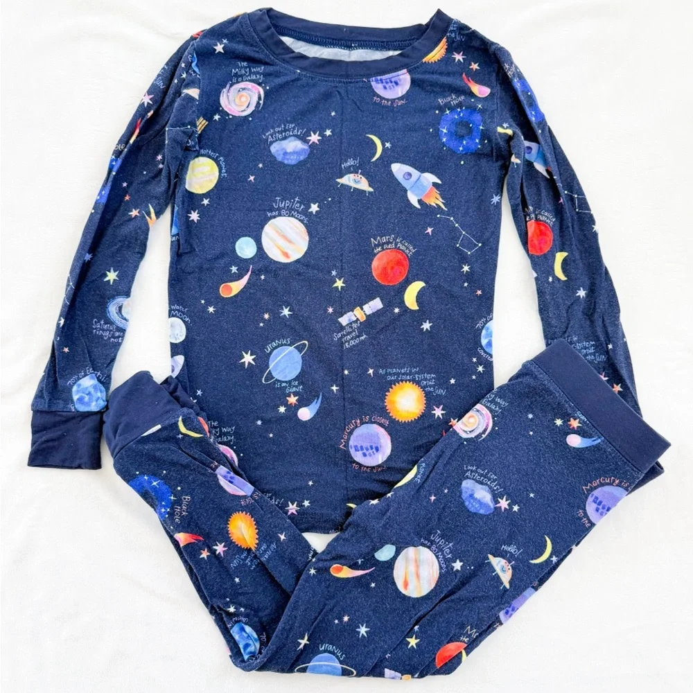 Little Sleepies Through My Telescope Long Sleeve Two Piece Pajama Set 2T